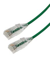 VIDEK 2994-0.15G Ethernet Cable, Cat6, RJ45 Plug to RJ45 Plug, UTP (Unshielded Twisted Pair), Green, 150 mm