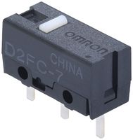 OMRON ELECTRONIC COMPONENTS D2FC-7(STD) Microswitch, IP40, Reliable & Long-Life, Ultra Subminiature, Pin Plunger, SPST-NO, PC Pin, 1 mA