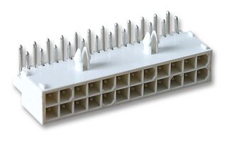 AMP - TE CONNECTIVITY 1-794108-0 Pin Header, Right Angle, Wire-to-Board, 4.14 mm, 2 Rows, 24 Contacts, Through Hole Right Angle