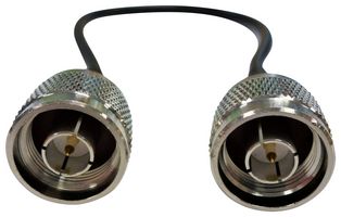 MOBILE MARK CA12/195-XX RF / Coaxial Cable Assembly, 12 ", 304.8 mm, RF-195, N-Type Plug, N-Type Plug, 50 ohm