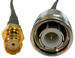 MOBILE MARK CA120/195-VA RF / Coaxial Cable Assembly, 120 ", 3.05 m, RF-195, SMA Jack, J-Type TNC Plug, 50 ohm