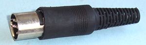PRO SIGNAL PSG01555 DIN Audio / Video Connector, 6 Contacts, Plug, Cable Mount, Solder