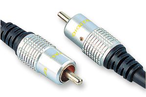 PRO SIGNAL JR9505/5M Audio / Video Cable Assembly, Phono (RCA) Plug, Phono (RCA) Plug, 16.4 ft, 5 m, Black