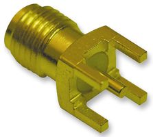 TE CONNECTIVITY - AMP 1-1478979-0 RF / Coaxial Connector, PCB Mount, SMA Coaxial, Straight Jack, Solder, 50 ohm, Beryllium Copper