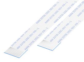 GCT 05-14-A-0152-A-4-06-4-T FFC / FPC Cable, 14 Core, 0.5 mm, Same Sided Contacts, 6 ", 152 mm, White