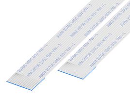 GCT 05-17-A-0076-A-4-06-4-T FFC / FPC Cable, 17 Core, 0.5 mm, Same Sided Contacts, 3 ", 76 mm, White
