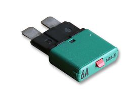 ETA 1610-21-6A Thermal Circuit Breaker, 1610 Series, 6 A, 1 Pole, 28 VDC, Auto Fuse Holder