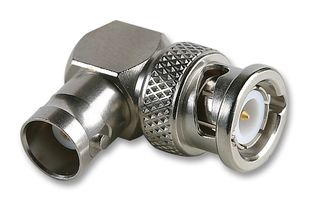 RADIALL R141770000 RF / Coaxial Adapter, BNC, Plug, BNC, Jack, Right Angle Adapter, 50 ohm