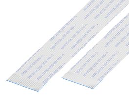 GCT 05-22-D-0127-A-4-06-4-T FFC / FPC Cable, 22 Core, 0.5 mm, Opposite Sided Contacts, 5 ", 127 mm, White