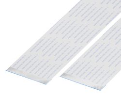GCT 05-50-D-0304-A-4-06-4-T FFC / FPC Cable, 50 Core, 0.5 mm, Opposite Sided Contacts, 12 ", 304 mm, White