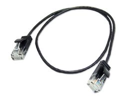 MULTICOMP PRO MP013139 Ethernet Cable, Cat6, RJ45 Plug to RJ45 Plug, UTP (Unshielded Twisted Pair), Black, 500 mm