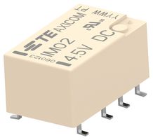 TE CONNECTIVITY - AXICOM IM02SR Signal Relay, 4.5 VDC, DPDT, 2 A, IM Series, SMD, Non Latching