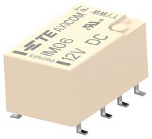 TE CONNECTIVITY - AXICOM IM06SR Signal Relay, 12 VDC, DPDT, 2 A, IM Series, SMD, Non Latching