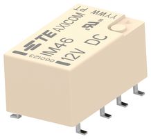 TE CONNECTIVITY - AXICOM IM46SR Signal Relay, 12 VDC, DPDT, 2 A, IM Series, SMD, Latching Single Coil