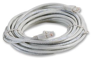 VIDEK 2996-10 Ethernet Cable, Patch Lead, Cat6, RJ45 Plug to RJ45 Plug, Beige, 10 m