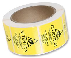 3M 7201 Label, Warning, 51 mm, 51 mm, Attention