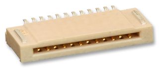 MOLEX 51281-1294.. FFC / FPC Board Connector, Non-ZIF, 0.5 mm, 12 Contacts, Easy-On 51281 Series, Solder, Top, Bottom