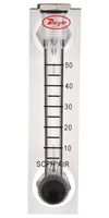 DWYER VFA-7-EC Air Flowmeter, 5SCFH to 50SCFH, 5%, 3.175mm, 10bar, VF Series Flow Meter, End Connections