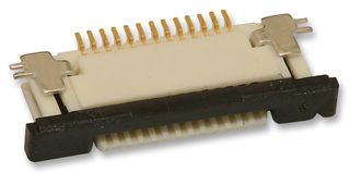 MOLEX 52745-1397.. FFC / FPC Board Connector, ZIF, 0.5 mm, 13 Contacts, Easy-On 52745 Series, Solder, Top, 1 Row