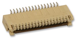 MOLEX 54393-3382 FFC / FPC Board Connector, ZIF, 0.3 mm, 33 Contacts, Receptacle, Easy-On 54393, Surface Mount