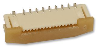 MOLEX 52559-1652 FFC / FPC Board Connector, ZIF, 0.5 mm, 16 Contacts, Easy-On 52559 Series, Solder, 1 Row