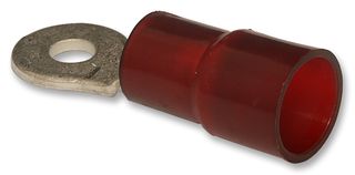 MOLEX 19067-0003.. Ring Tongue Terminal, M4, #8, 8 AWG, NylaKrimp 19067 Series, Red