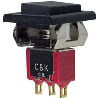 C&K COMPONENTS 8125J81ZBE22 SWITCH, PUSHBUTTON, SPDT, BLACK