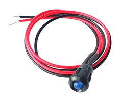CML INNOVATIVE TECHNOLOGIES TA300373 LED Panel Mount Indicator, Blue, 24 VDC, 6 mm, 10 mA, 100 mcd