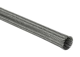 HELLERMANNTYTON 173-00600 HEGEMIP06-PET/SNCU-BK/ML Sleeving, Braided, PE (Polyester) / Tin Plated Copper, Black, 6 mm, 100 m, 328 ft