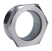 DWYER SFI-550-1/2 Pneumatic Fitting, Sight Window, 1/2" MNPT, 125 psi, 14.29 mm, Steel, 550 Series