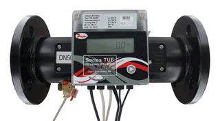 DWYER TUF-500-MD Ultrasonic Energy Meter, 1.3 to 132 GPM, 2% Accuracy, 24 VDC, 2" NPT, TUF Series