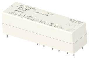 TE CONNECTIVITY - SCHRACK 2-1558737-4 Power Relay, 4PST-NO, DPST-NC, 12 VDC, 8 A, SR6 Series, Through Hole, Non Latching