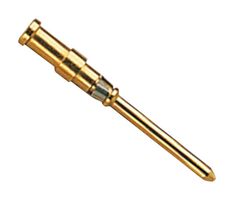 HARTING 09150006127 Heavy Duty Connector Contact, Han D Series, Pin, 22 AWG, Crimp, 10 A, Copper Alloy