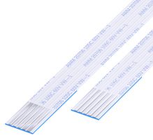 GCT 10-05-A-0203-C-4-08-4-T FFC / FPC Cable, 5 Core, 1 mm, Same Sided Contacts, 8 ", 203 mm, White