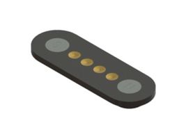 EDAC 686E0423250110E Magnetic Connector, 4 Contacts, Receptacle, Straight, 2.54 mm, 2 A, Black