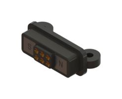 EDAC 686B0621250124E Magnetic Connector, 6 Contacts, Receptacle, Right Angle, 1.8 mm, 2 A, Black
