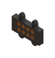 EDAC 686A0811220113E Magnetic Connector, 8 Contacts, Receptacle, Straight, 5.5 mm, 1 A, Black