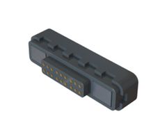 EDAC 686A1821F20111E Magnetic Connector, 18 Contacts, Receptacle, Straight, 2 A, Black