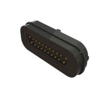 EDAC 685A2131260111E Magnetic Connector, 21 Contacts, Plug, Straight, 3 A, Black