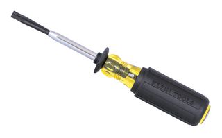 KLEIN TOOLS 6024K Screwdriver, Slotted, 6.4 mm Tip, 212.8 mm OAL, 102 mm Blade, Steel, Cushion Grip