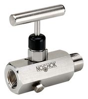 NOSHOK 604-FFC Needle Valve, 1/2" NPT, Female/Female Thread, 10000 psi, 600 Series
