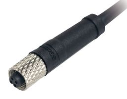 MULTICOMP PRO MP013723 Sensor Cable, 1A, Black, M5 Receptacle, Free End, 4 Positions, 1 m, 3.3 ft, MP LEV connectors