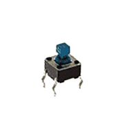 E-SWITCH TL1105BF250Q Tactile Switch, SPST-NO-DM, TL1105 Series, Top Actuated, Through Hole, Round Button, 250 gf