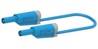 MULTICOMP PRO MP771095 Banana Test Lead, 4mm Banana Plug, Stackable, 4mm Stackable Banana Plug, 2.32 ", 59 mm, Blue