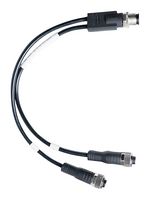 OMEGA M12-MT-079-2F Sensor Cable, M12 Plug, M12 Plug, 8 Positions, 609.6 mm, 2 ft, M12 Series