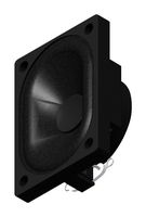 PUI AUDIO AS04004PO-R Speaker, 370 Hz to 20 kHz, 4 ohm, 4 W, 85 dB, Oval with Rectangular Frame, Bare Mount