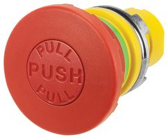 EAO 46-2737.1920.000 Switch Actuator, Mushroom, Red, EAO 46 Series 22.3mm Non Illuminated Emergency Stop Switches, IP65