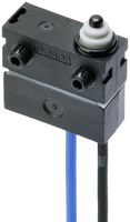 OMRON ELECTRONIC COMPONENTS D2AW-R5-ER003MP R Microswitch, IP67, Ultra Subminiature, Pin Plunger, SPST-NO, Wire Leaded, 14 V