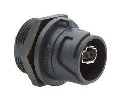 BULGIN LIMITED PXPSPE4032 Modular Connector, SPE Jack, 1 x 1 (Port), 2P2C, IP66, IP67, IP68, IP69K, Panel Mount
