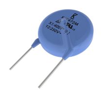 KEMET C711U102MYWDBA7317 Ceramic Suppression Capacitor, 1000 pF, ± 20%, X1 / Y2, 400 VAC, 250 VAC, Radial Leaded